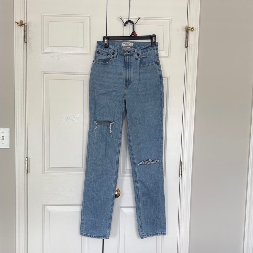 Abercrombie & Fitch Denim Jeans The ‘90s Straight Ultra High Rise Size 27 4L